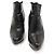 Prada Stivaletti con zip in pelle nera da donna Nero
