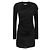 Isabel Marant Drapierte Mini-Jersey-Kleid Schwarz