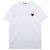 Comme Des Garcons T-Shirt mit Rundhalsausschnitt, kurzen Ärmeln und kleinem roten Herz-Patch - Ansicht 3