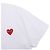 Comme Des Garcons T-Shirt mit Rundhalsausschnitt, kurzen Ärmeln und kleinem roten Herz-Patch - Ansicht 6