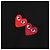 Comme Des Garcons Play Double Heart T-Shirt Schwarz - Ansicht 8