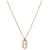 Hermès Farandole Rose Gold Pendant Necklace Pink  - view 2
