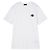 Moncler Baumwoll-T-Shirt mit verwaschenem Logo-Motiv Weiß