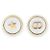 Dior Orecchini D-LUCK in metallo con finitura dorata da donna (Gold) D'oro