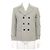 Thom Browne Giacca doppia da uomo in lana e cashmere grigio Marrone