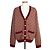 Gucci Jacquard-Wollstrickjacke XXL Rot
