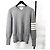 Thom Browne Diagonales Armband Milano Strick Grau Braun