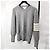 Thom Browne Diagonales Armband Milano Strick Grau Braun - Ansicht 2