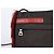 Prada Mini borsa a tracolla e crossbody in nylon nero con logo sport in pelliccia rossa - vista 9