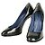 Saint Laurent Grüne Pumps aus Lackleder