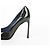 Saint Laurent Grüne Pumps aus Lackleder - Ansicht 13