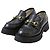Gucci Mocassini in pelle con suola chunky nera Nero