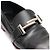 Tod's Mocassino in pelle nero e argento con doppio logo da donna - vista 15