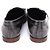 Tod's Mocassino in pelle nero e argento con doppio logo da donna - vista 4
