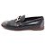 Tod's Mocassino in pelle nero e argento con doppio logo da donna - vista 9