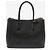 Prada Borsa a mano con tracolla Saffiano Triangle Logo Black Nero - vista 3