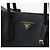 Prada Borsa a mano con tracolla Saffiano Triangle Logo Black Nero - vista 5