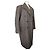 Balenciaga Multi-Check Asymmetric Oversized Wool Long Coat Multiple colors - view 2