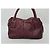 Burberry Borsa Tote a Spalla in Pelle Bordeaux - vista 4