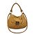 Salvatore Ferragamo Bolsa de ombro em couro nubuck com decoração de marca Marrom