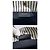 Saint Laurent Borsa bucket in lino a righe Rive Gauche Multicolore - vista 9