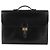 Hermès Borsa Saddle nera con finiture dorate Nero