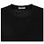 Moncler Kurzärmeliges T-Shirt mit Baumwoll-Logo-Patch Schwarz - Ansicht 4