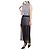 Sacai Vestido largo sin mangas para mujer Multicolor - vista 8