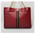 Gucci Borsa Shopper Tiger Web Raza Rosso - vista 5