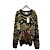 Gucci Kollektion Rundstrickpullover mit schwarzem Intarsia-Jaguar-Muster