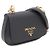 Prada Borsa a tracolla e borsa crossbody in Saffiano con logo dorato Nero - vista 2
