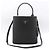 Prada Borsa a tracolla bucket medium Black Saffiano Double Pannier