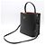 Prada Borsa a tracolla bucket medium Black Saffiano Double Pannier - vista 3