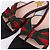 Gucci Studded Grosgrain Web Strap Sandals Black - view 2