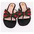 Gucci Studded Grosgrain Web Strap Sandals Black - view 3