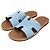 Hermès Sandalias y chanclas Izmir para hombre en denim Multicolor