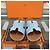 Hermès Sandalias y chanclas Izmir para hombre en denim Multicolor - vista 4