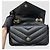 Saint Laurent Piccola borsa a tracolla con catena Lulu Nera Nero - vista 6