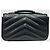 Saint Laurent Piccola borsa a tracolla con catena Lulu Nera Nero - vista 9