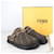 Fendi Mule FF in jacquard Nero - vista 2
