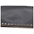 Valentino Clutch Rockstud in pelle nera Nero - vista 12