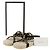 Gucci Sandali espadrilles in grosgrain nero e cristalli