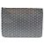 Goyard Clutch Senac Clutch MGM Charcoal Gray PVC Unisex Marrone - vista 8
