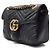 Gucci Borsa a Spalla Marmont Matelassé Nero - vista 2