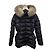 Moncler Fox Fur Clion Women's Down Jacket Black