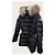 Moncler Fox Fur Clion Women's Down Jacket Black - view 2