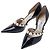 Jimmy Choo Décolleté con cinturino di perle AURELIE XKM BLACK WHITE da donna Multicolore