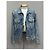 Louis Vuitton Giacca di denim blu Virgil Abloh - vista 2