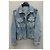 Louis Vuitton Giacca di denim blu Virgil Abloh - vista 4