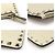 Valentino Clutch Stampal Alce in pelle di vitello avorio con Rockstud dorati Bianco - vista 6